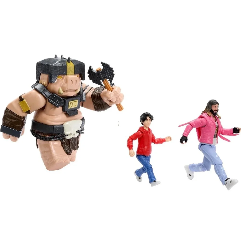 Mattel A Minecraft Movie Well-Crafted Escape Piglin Warrior Jack Black Steve Set